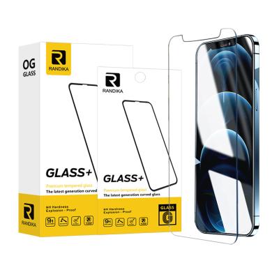 China hot sale wholesale 9H 2.5D 0.3mm Anti-fingerprint tempered glass film for iPhone X XR XS max 6 7 8 plus screen protector for iPhone 12 max pro for sale