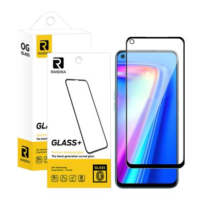 China Anti-fingerprint high 9H transparent for Realme 7 oppo A52 A92 screen protectors mobile phone anti-explosion mood for sale