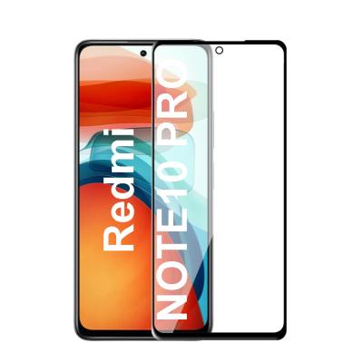 China 2.5D HD Anti-fingerprint Clear For Redmi Note 10 Pro Sreen Protector Screen Protector 9h Tempered Glass Back Panel for sale