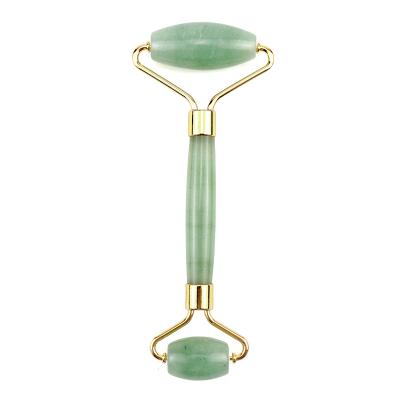 China Low Price Portable Cheap Logo High Quality Custom Body Facial Massage Xiuyan 100% Natural Anti Aging Jade Stone Face Roller for sale