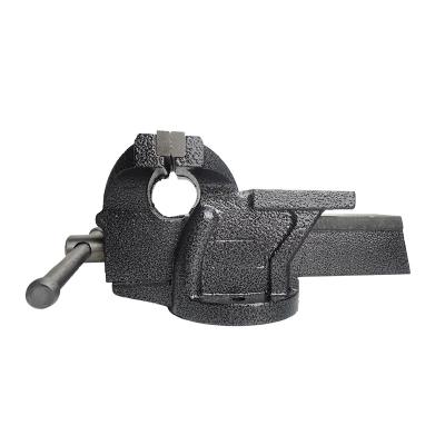 China Treated Clamping And Stabilizing Work Bench Vise Heavy Duty Professional Stationary Fixed Base With Anvil for sale