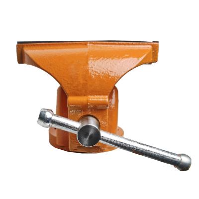 China Treated French Type Workpiece Clamping And Stabilizing Industrial Standard Small Fixed Base Bench Vise With Anvil for sale