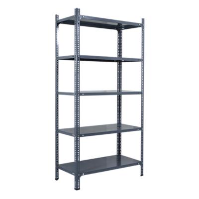 China Supermarket Warehoouse Storage Slotted Angle Shelving /Light Duty Shelving Boltless Shelving for sale