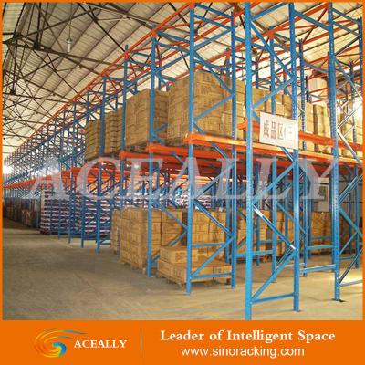 China Corrosion Protection Warehouse Metal Space Saving Steel Storage Shelf Drive In Racks for sale