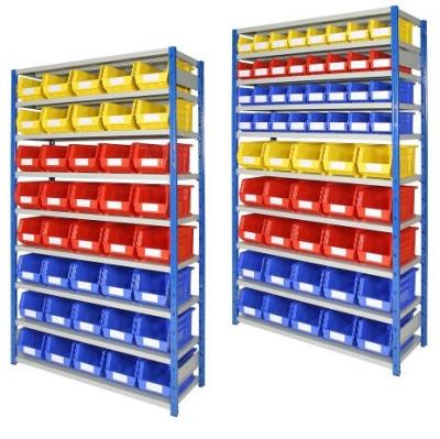 China Supermarket Wholesale Boltless Rack Small Plastic Storage Bins for sale