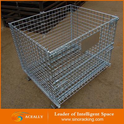 China Warehouse Wire Mesh Baskets/Wire Mesh Bins/Wire Mesh Containers for sale