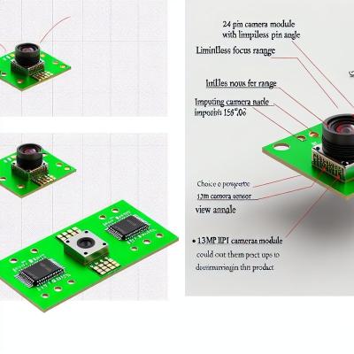 중국 24 핀 MIPI 카메라 모듈: 무제한 초점 범위와 인상적 인 150° 뷰 앵글 판매용