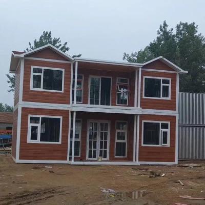 China Factory Price Modern Container House Fully Assembled Modular Double Bedroom Prefab House Sale Custom Customized PVC Box Wall Window for sale