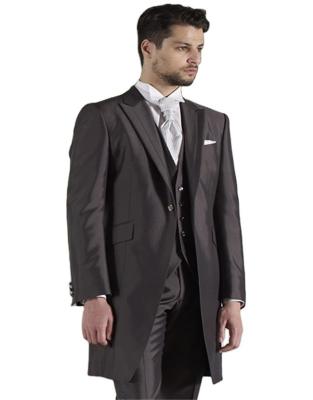 China Good Quality Anti-Shrink 3-Button Gray Wrinkle-Free Men's Fashion Business Dress Suit for sale