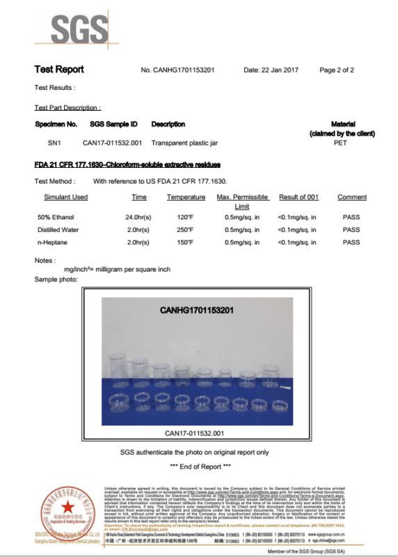 FDA - Guangzhou Sharelemon Packaging Co.,Ltd