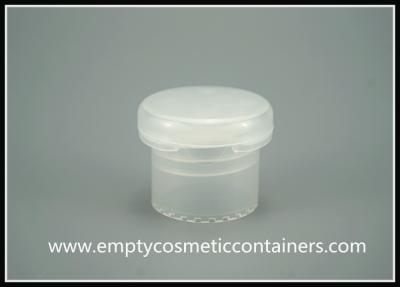 China Clear Plastic Flip Top Caps For Bottles , 30Mm Height Recycled Bottle Caps for sale