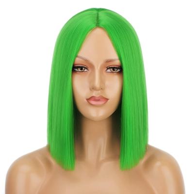 China Wholesale 613 Blonde Water Wave Pink Color Ombre Non Lace Wigs Synthetic Bob Hair Wigs Gray Ombre Short Bob Wigs Green Red Blue For Black Women for sale