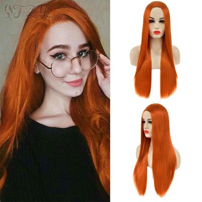 China Pastel Color Barely Shedding Thick Soft Soft Cosplay Halloween Lolita Synthetic Hair Ombre Two Tone Wigs Women Quality Straight Wig Wholesale Factory Price Long for sale