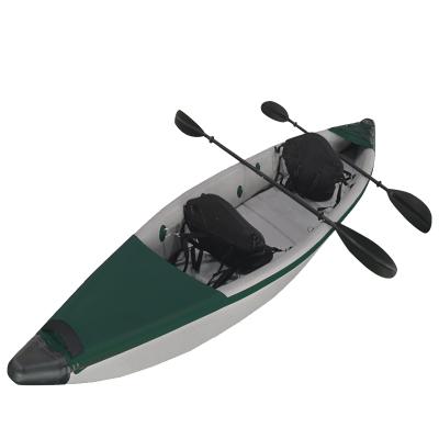 China GeeTone Rowing Boat Kayak Double Layer PVC Drop Stitch PVC 2 Person Tandem Inflatable Kayak Fishing Drop Stitch Kayak for sale