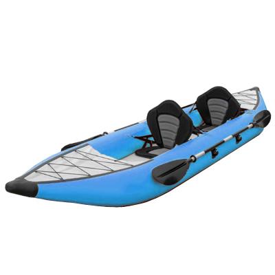 China GeeTone 2 Person Tandem Kayak 1000D Reinfored PVC Drop Point Kayaks Aqua Marina Steam Tandem Inflatable Floor Kayaks for sale