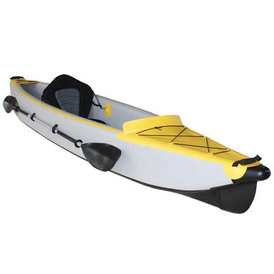 China Fishing Best Selling PVC Material Drop Stitch Floor Inflatable Kayak For Sale for sale