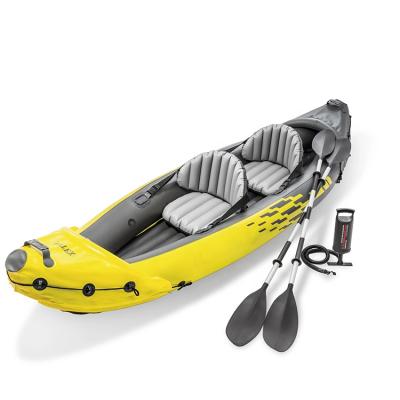 China Fishing Kayak 2 Person Inflatable Boat PVC Inflatable Kayak INTEX K2 Explorer River Kayaks Boats Tandem Customize OEM ODM for sale