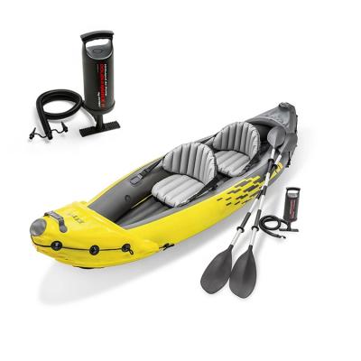 China Fishing Factory Wholesales Inflatable Kayak Boat 2 Person Inflatable Kayak Fishing Boat for sale