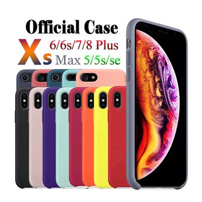 China Shockproof For iPhone Silicone Case With Custom Logo , Microfiber Liquid Silicone Back Cover For iPhone for sale