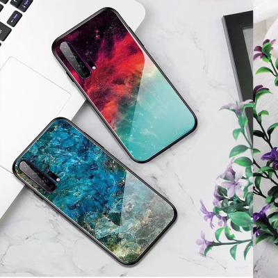 China 2019 Model Luxury Marble Design Printed Tempered Glass Phone Case For Huawei P30 PRO For Huawei P30 PRO for sale