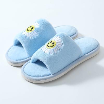 China 2022 New arrival high quality Anti-odor plush slippers exquisite sirfetch'd embroidery craft floette plush toy for women for sale