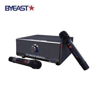 China 2019 Radio Mini Karaoke UHF MIC Home Theater System Wireless Speaker for sale