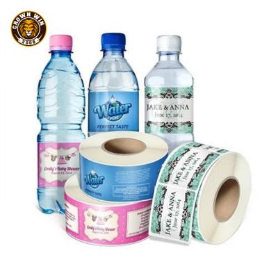 China Discount China Supplier Waterproof Round Bottle Stickers For Water Bottles Sticker Label For Bottle for sale