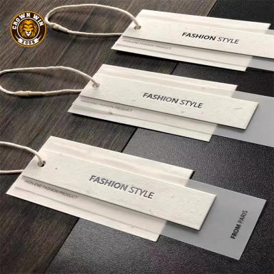 China China Factory Recyclable Private Custom Hang Tags For Clothing Hang Tag for sale