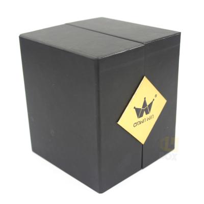 China S Logo Shape Watch Box Paper Handmade Square Cardboard Transparent Wrist Watch Gift Box Packaging Watch Box With Suction for sale