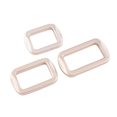 China Manufacturer Wholesale Price Hot Selling Nickel Free Alloy Rectangular Hardware Sliding Rough Buckle Strap Gold Plated Buckle for sale