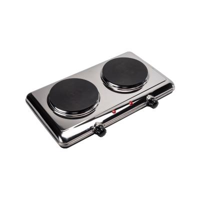 China High Quality Economic Hotel Table Top 2 Burner Multi Function Mini Hot Plate Electric Stove for sale