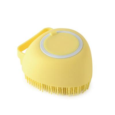 China Customized Viable Combo Silicone Pet Bath Massage Spa Dog Cat Brush Comb Pet Silicone Bath Brush for sale