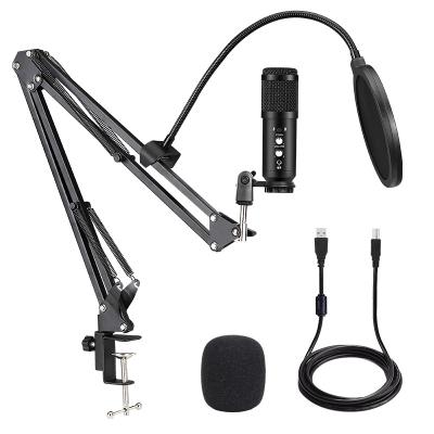 China Usb Condenser Microphone Desktop Desktop Podcast Kit For Recording Studio Microphone for sale