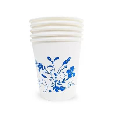 China Custom Ancient Paper Cup Moisture Proof Manufacturer With Printed Logo Milk Tea Cola Advertising Thickened Custom Paper Cup for sale