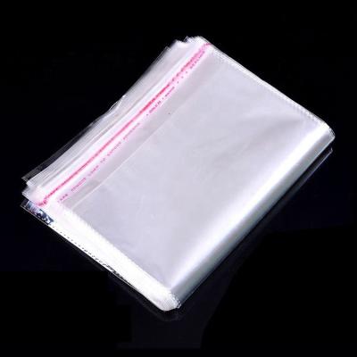 China Moisture Proof Custom Printed Clear Plastic Opp Poly Bag With Adhesive For T Shirt / Apparel Packaging for sale