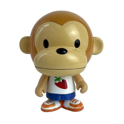 China 8CM Lazy Vinyl Toy Gift Bulk Ornament Tidal BAPE Brand Monkey Action Numbers for sale