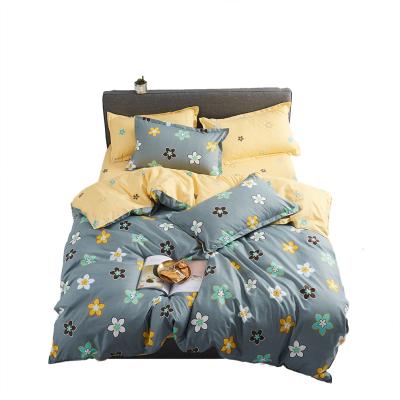 China Cute Cyan Home Nondisposable Kid's Bedclothes Teen Textile Girl Cat Kitty Duvet Cover Pillow Case Boy Bedding Set King Queen Twin for sale