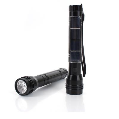 China Handybrite Aluminum Alloy USB LED Camping Solar Powered Tactical Rechargeable Flashlight for Outdoor, Camping, Hiking for sale