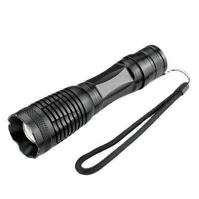 China Camping 10W Brightest 5 Modes T6+UV Beads Zoomable Self Defensive Camping Flashlight For Outdoor Activity And Emergency Use for sale