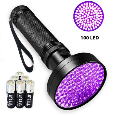 China Industrial 100 Led Purple Beads Flashlight 395NM UV For Dog / Cat / Pet Urine & Dry Spots & Bed Bug On Carpets / Flooring for sale