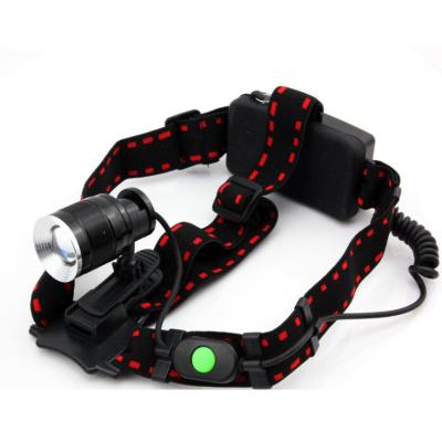 China Mini Hard Hat Lamp Rechargeable XML T6 LED Outdoor Headlight Adjustable Mining Headlight for sale