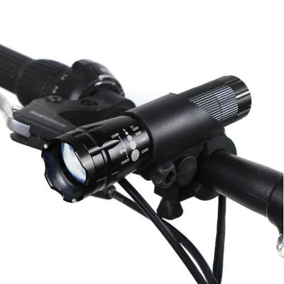 China 3 Modes Aluminum Alloy Bicycle Front Zoom Flashlight For Night Led Rechargeable Small Ride KJ-6016 for sale