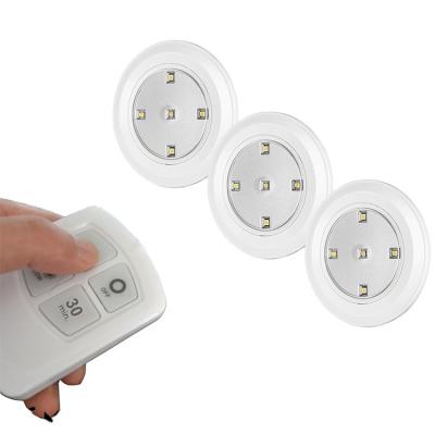 China Lightweight Plastic Radio Puck Light Led Cabinet Light Smart Portable Night Light Tap Control Sensor Cover for sale