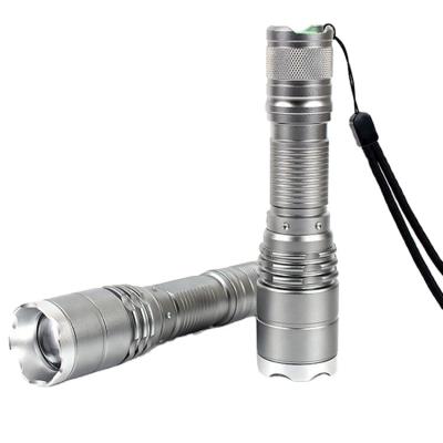 China Rechargeable Camping XML T6 10W Zoom Torch Led Flashlight Hand Operated Torch With USB Charger for sale