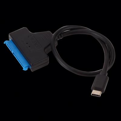 China Type-C USB3.1 COMPUTER Type C Cable USB-C To SATA 7+15PIN 22 Pin Hard Drive Disk Cable Converter For 2.5