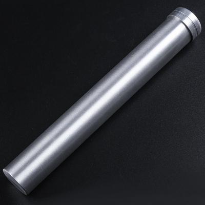 China Inner Diameter 25mm Metal Travel Cigar Tube Mini Humidor Box Holder Luxury Classic Aluminum Portable Case Accessories for sale