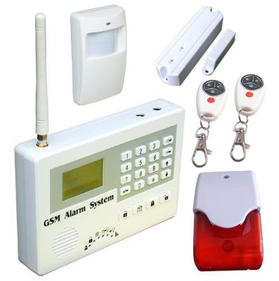 China GSM Network Wireless Home Security Alarm System, shops, banking, workplace for sale