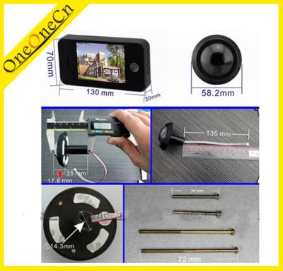 China Infrared Digital Electronic LCD Peephole Door Viewer With Doorbell Taking Photo for sale