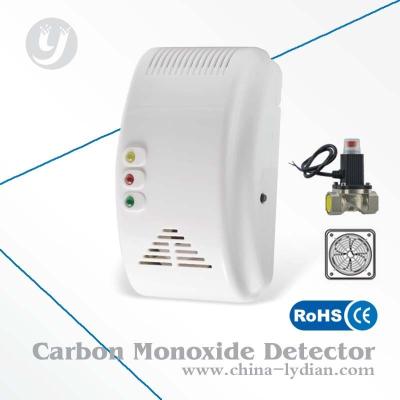 China CE Semiconductor Gas Detector Alarm Sound / Flash Alarm With Shut-off Valve, Fan for sale