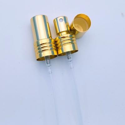 China Non Spill 20/410 Aluminum Mist Sprayer With Screw And Small Half Cap for sale